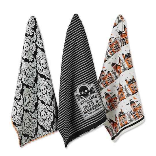 DII® Haunted Hallow Embellished Dishtowel Set